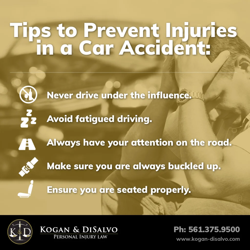 tips to prevent injuries in car accident inforgraphic